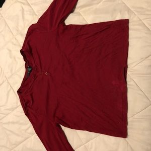 Forever 21 red long sleeve shirt